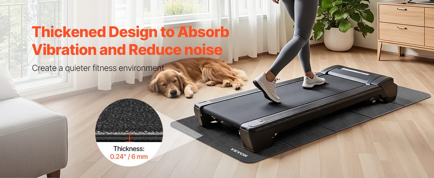 Foldable Treadmill Mat - Water, Slip & Noise Reduction