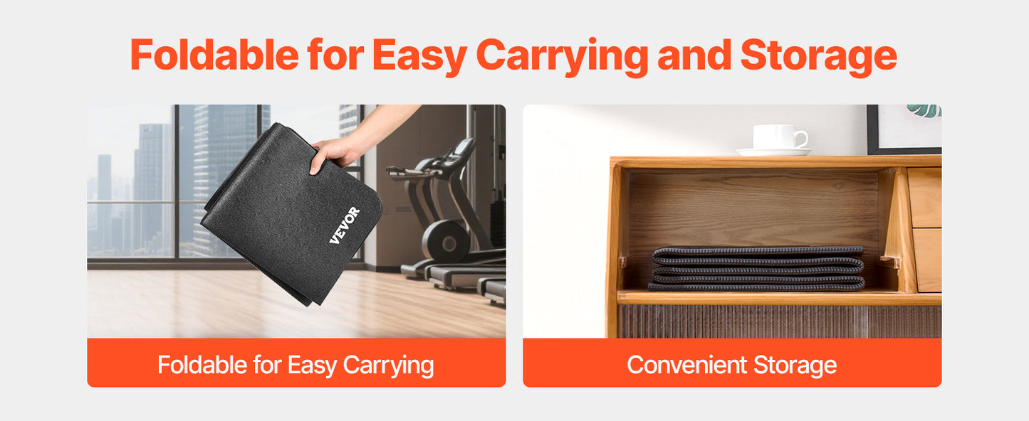 ZENMat! Foldable 6mm Treadmill Mat - Water, Slip & Noise Reduction